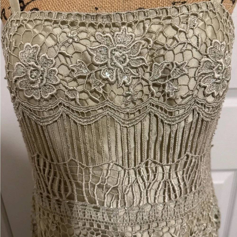 Montage by Mon Cheri Lace Maxi Dress in Cream - Picture 3 of 5